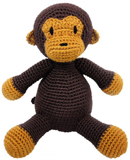 Mr Monkey, virkad mjukis från NatureZoo